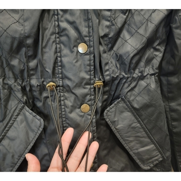 Blanc Noir Anorak Jacket Removable Faux Fur Hood - Picture 3 of 11